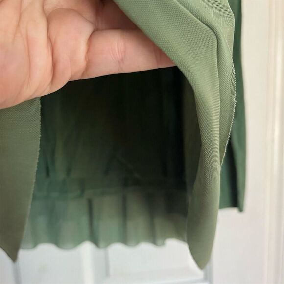 Matilda Jane Women's XS Sage Green Long Sleeve Babydoll Blouse - Picture 5 of 7